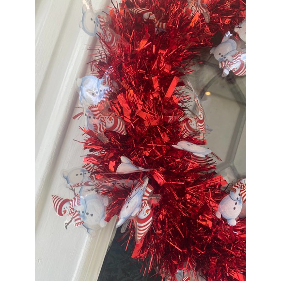 DIY Snowman Tinsel Garland Summer Wreath Base Frame Form - Picture 2 of 5